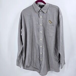 Univ. of Central Florida UCF Knights Shirt XL Grey Oxford Button Down VGUC